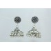 925 sterling silver Jhumki earring India Tribal Jewellery design 1.5 inch